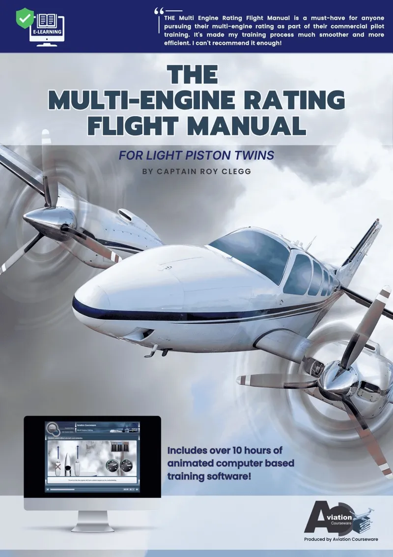 THE Multi-Engine Rating Flight MANUAL — Aviation Courseware interactive pilot training software cover